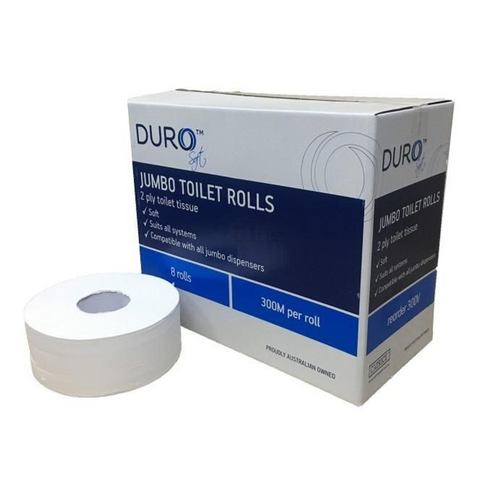 2PLY BASICS JUMBO TOILET PAPER 300M (300V)