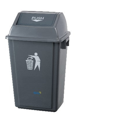 60 LITRE FLIP BIN - GREY