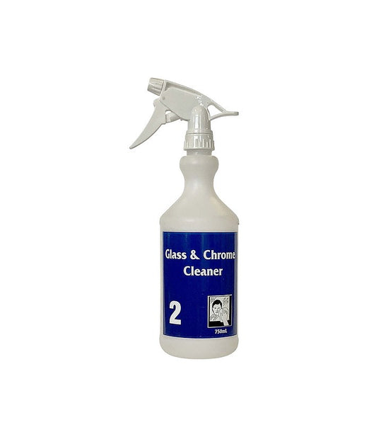 SCREEN PRINTED BOTTLE CHEMFORM- GLASS & CHROME CLEANER