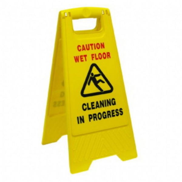 CAUTION SIGN A-FRAME 'WET FLOOR, CLEANING IN PROGRESS'