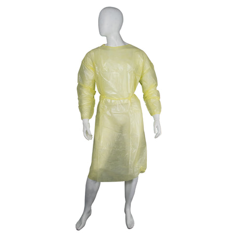 DISPOSABLE GOWNS- YELLOW UNI-SIZE 300810-Uni