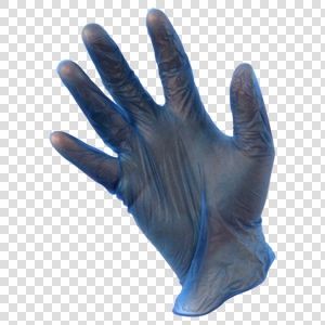 VINYL GLOVES BLUE- MEDIUM