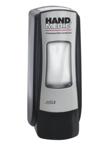 GOJOÂ® HAND MEDIC ADX MANUAL FOAM SOAP DISPENSER- CHROME BLACK 8782-06
