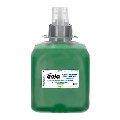 GOJO CHG HAND AND BODY WASH WITH CHLORHEXIDINE GLUCONATE 2% 1.25ML