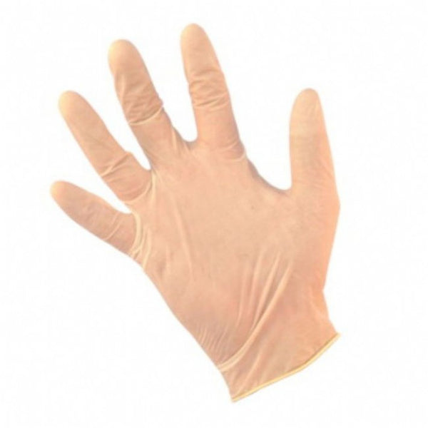 LATEX GLOVES NATURAL- MEDIUM