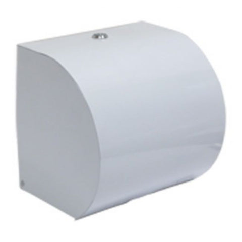 PAPER ROLL TOWEL UNIT- WHITE METAL